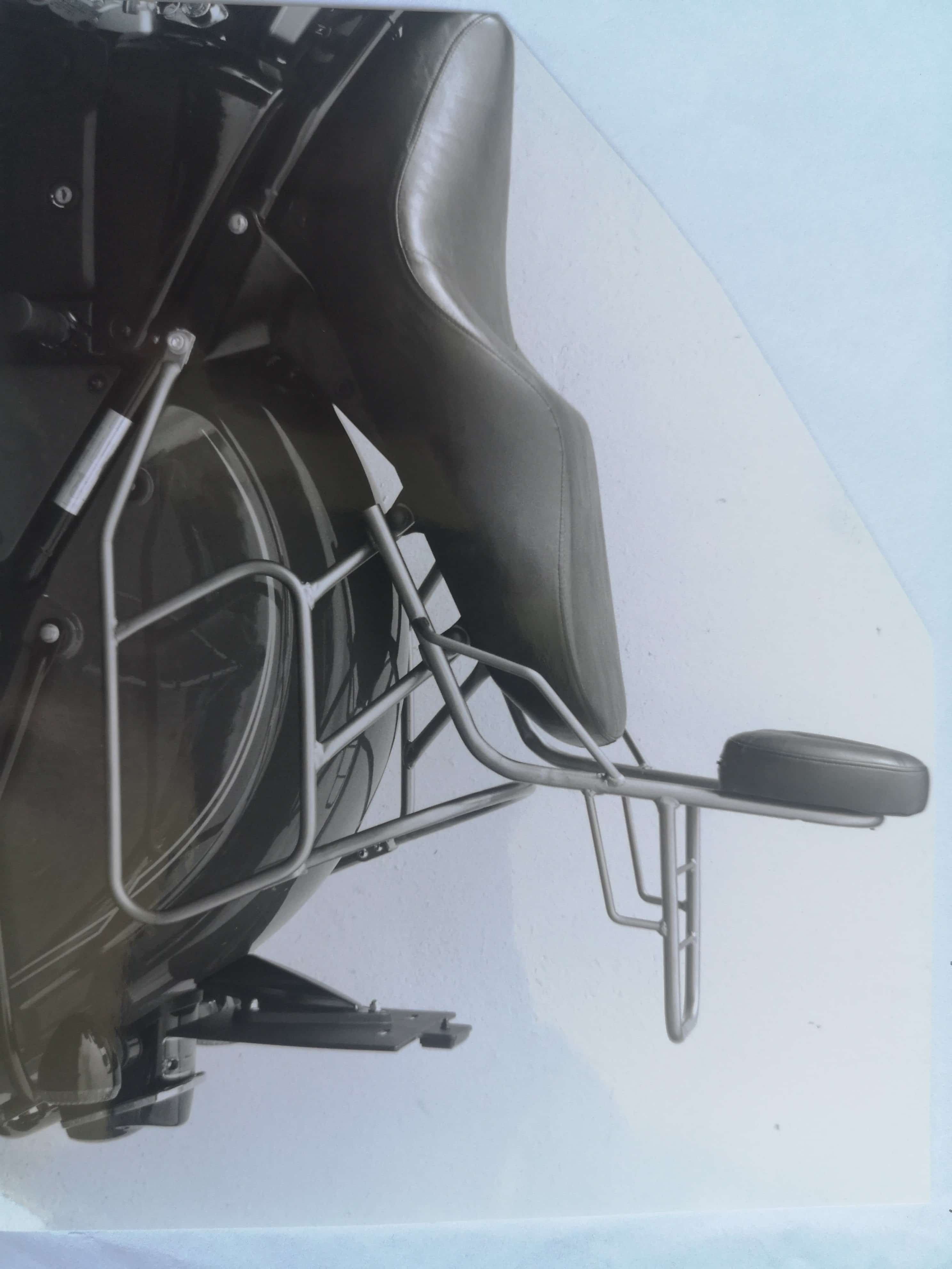 Rohr-Ledertaschenhalter schwarz für Kawasaki VN 800 Drifter (1999-2003)