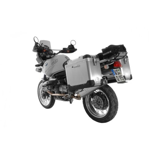 Système de valises ZEGA Pro 38/45 Litres avec support en acier inoxydable pour BMW R1150GS/ R1150GS Adventure/ R1100GS/ R