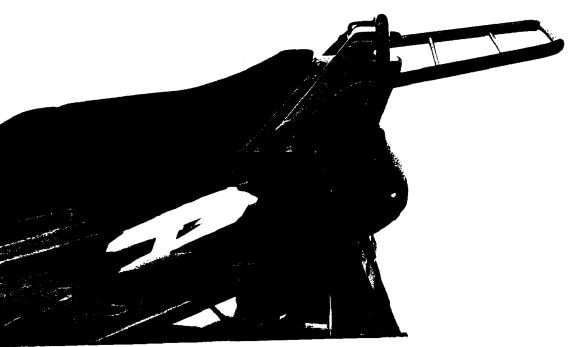 Rohrgepäckbrücke schwarz für Suzuki GSX-R 1100 W (1993-1994)