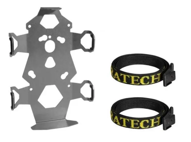 Touratech ZEGA Pro/ZEGA Mundo - Support d'accessoires avec protection de sangle, support de bidon 2 litres - Essence ou