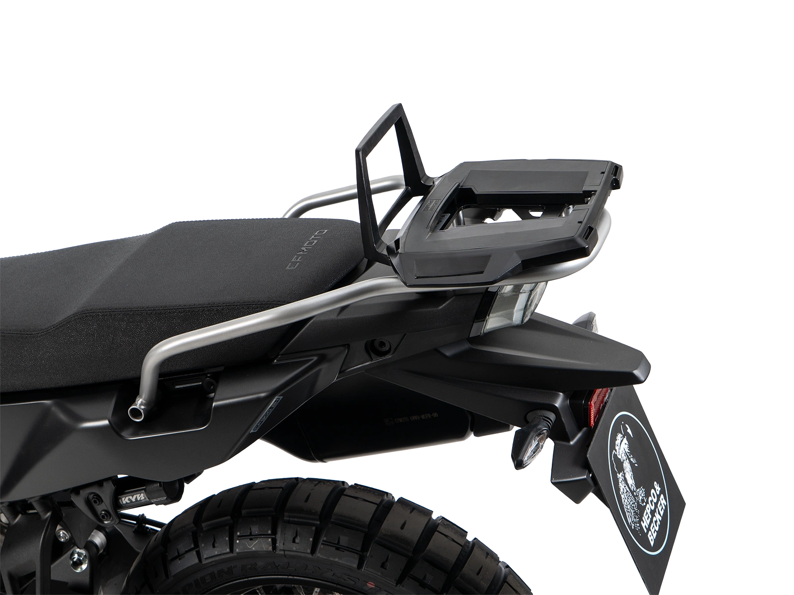 Alurack Topcaseträger schwarz für Kombination mit Originalbrücke für CF Moto 1000 MT-X (2026-)