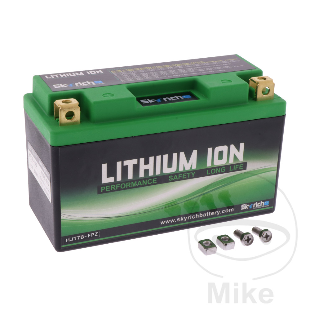 Batterie Motorrad HJT7B-FPZ Skyrich Lithium-Ionen avec affichage