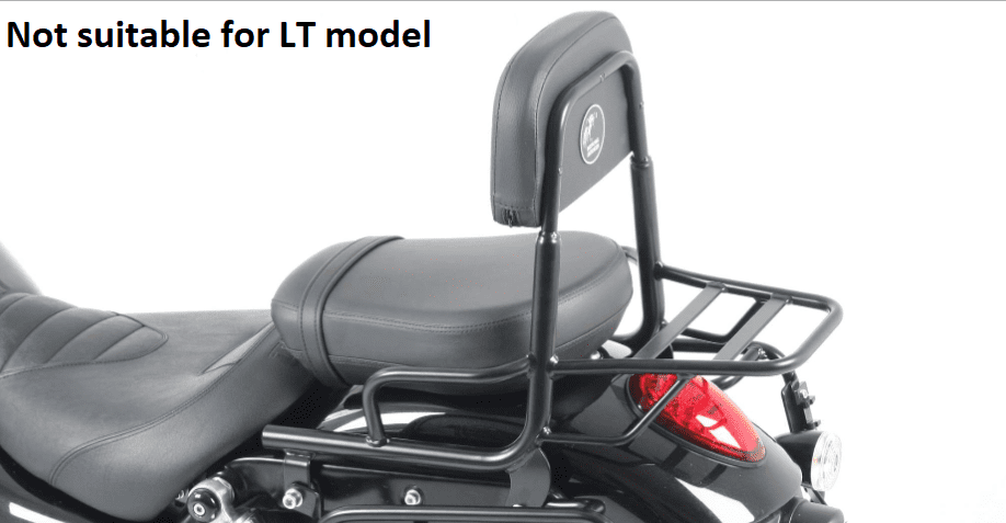 Sissybar mit Gepäckträger schwarz für Triumph Thunderbird 1600/1700/Storm/Commander (2009-2018)