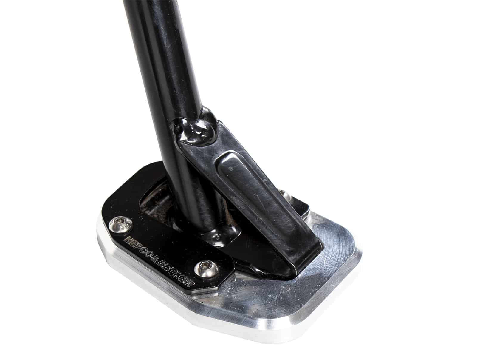 Seitenständerplatte silber/schwarz für Ducati Diavel 1260 / S (2019-2023)