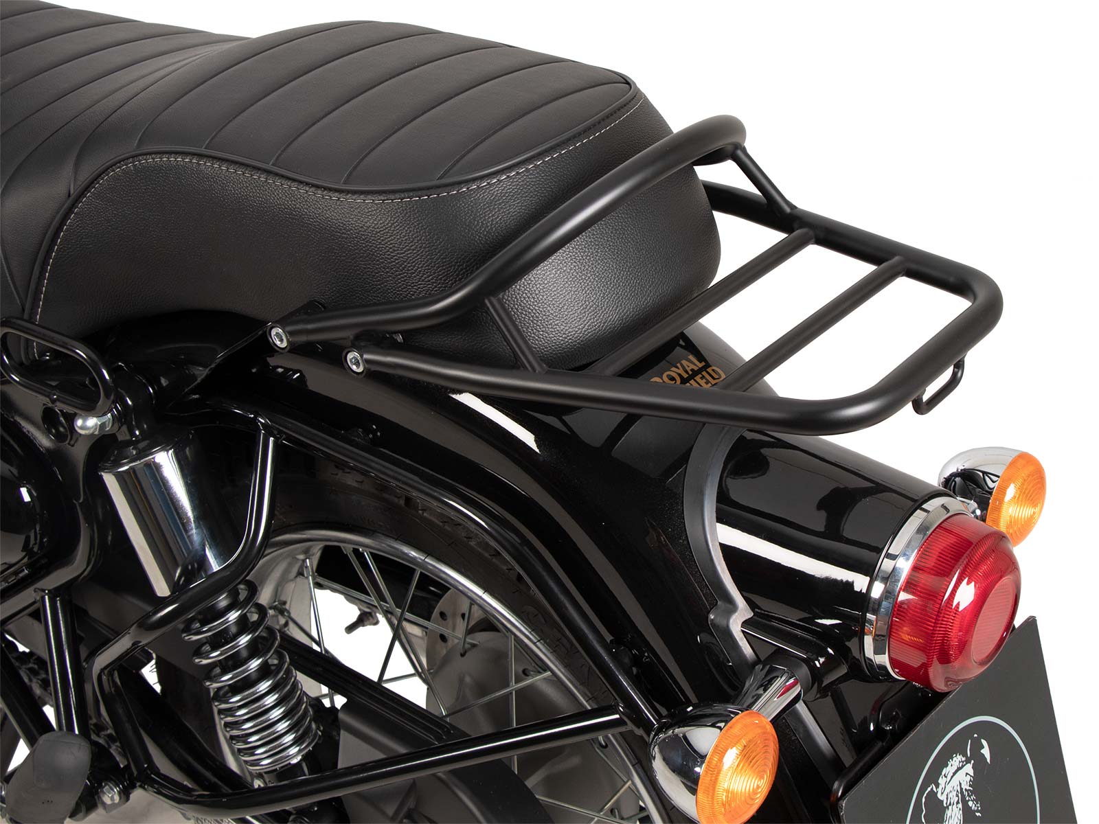 Rohrgepäckbrücke schwarz für Royal Enfield Bullet 350 (2024-)