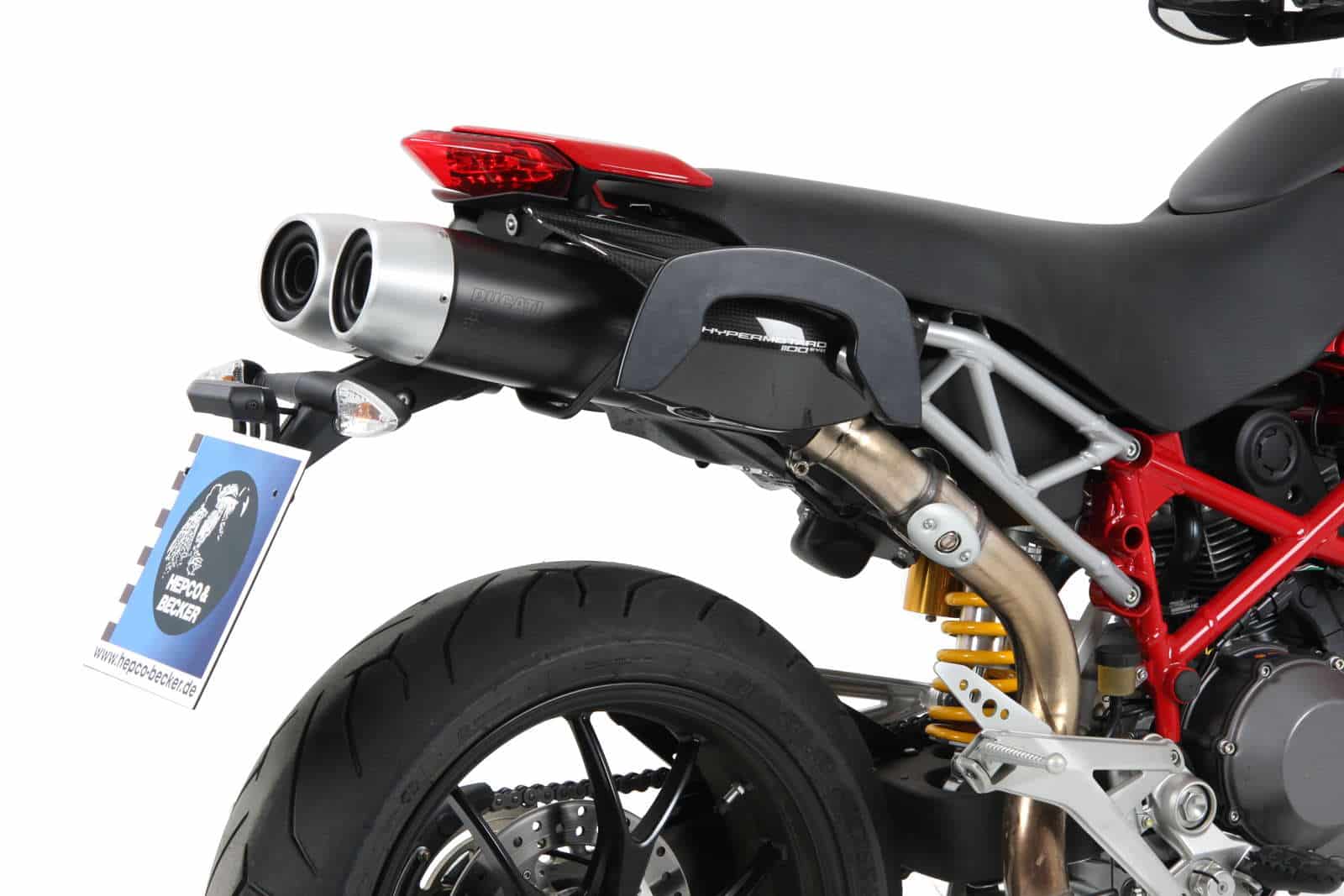 C-Bow Seitenträger schwarz für Ducati Hypermotard 796/1100 Evo/SP (2007- 2012)