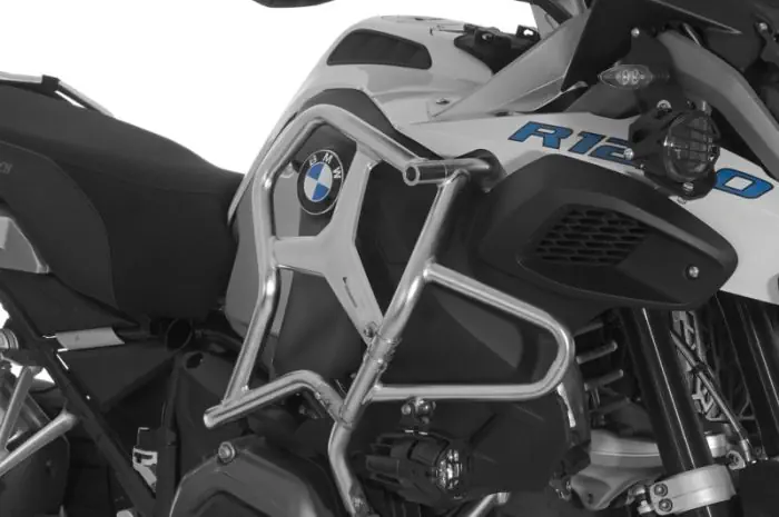 Extension de protection de cadre Touratech en acier inoxydable pour les protections de moteur BMW d'origine R1200GS Adventure LC Extension de protection de cadre Touratech en acier inoxydable pour les protections de moteur BMW d'origine R1200GS Adventure LC