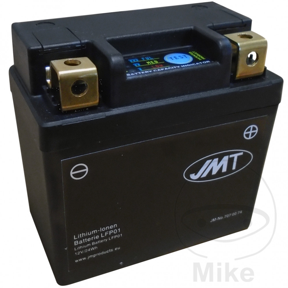 1000_7070074 Batterie Motorrad LFP01 JMT Lithium-Ion avec affichage étanche