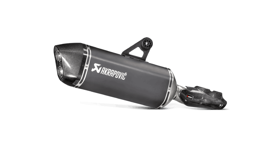 S-B12SO16-HAABL Silencieux Akrapovic Titan en carbone pour BMW R1200GS LC + Adventure