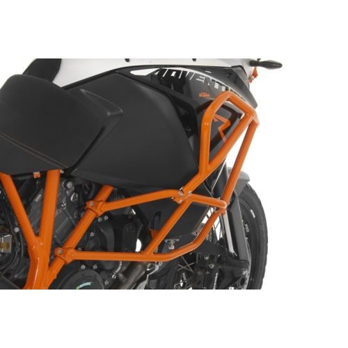 Sturzbügelerweiterung für KTM 1050 Adventure/ 1090 Adventure/ 1190 Adventure/ 1190 Adventure R für original KTM-Sturzbügel, orange