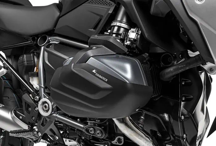 Protezione Cilindro Alluminio Nera (Set) Touratech per BMW R1250GS