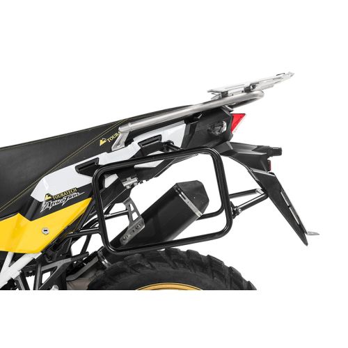 Support de valise Touratech en acier inoxydable noir pour Honda CRF1000L Africa Twin (2018-) + Adventure Sports
