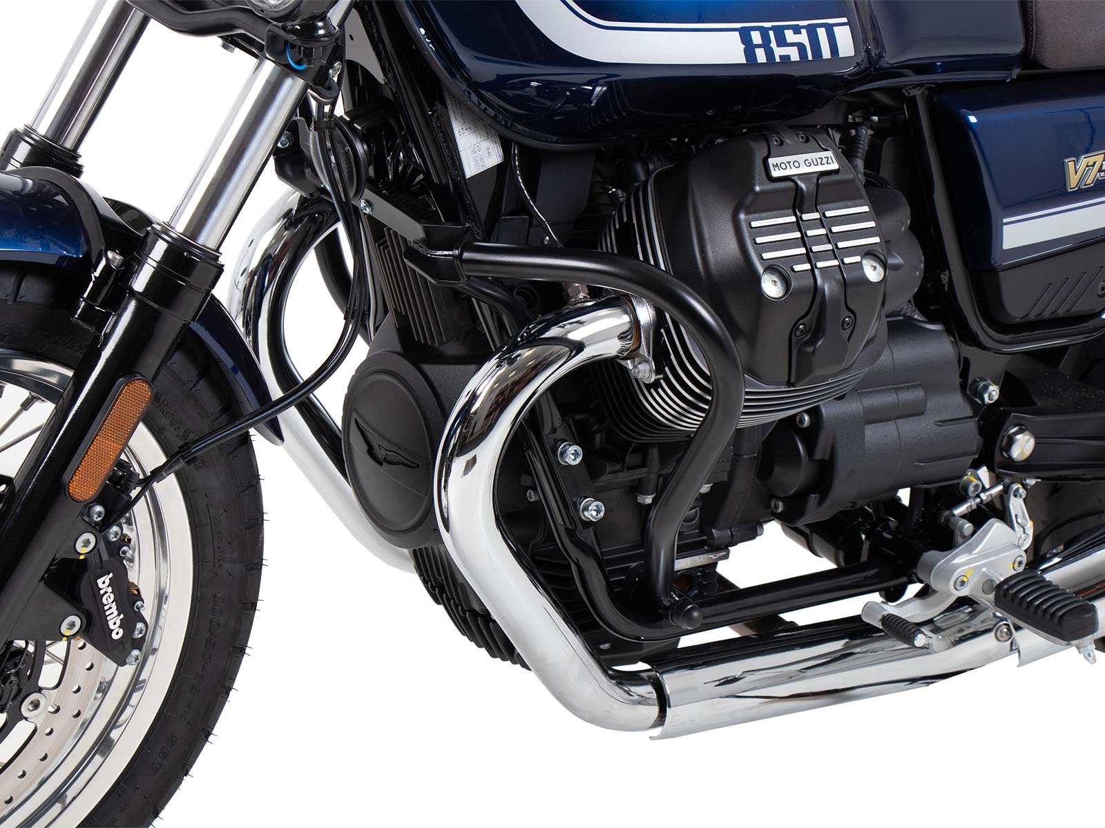 Motorschutzbügel schwarz für Moto Guzzi V7 Stone Corsa (2024)