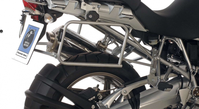 Soporte de maletas Hepco&Becker Lock-it plateado para BMW R1200GS (2004-2007)