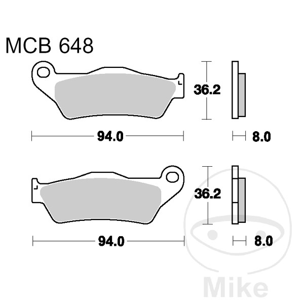 Bremsklotz Sinter hinten TRW Alternative: 7320526