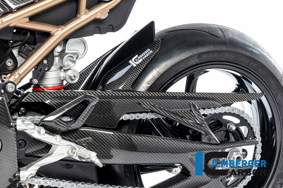 Paraurti posteriore in carbonio con protezione catena per BMW S1000RR dal 2019, M1000RR dal 2021, S1000R dal 2021