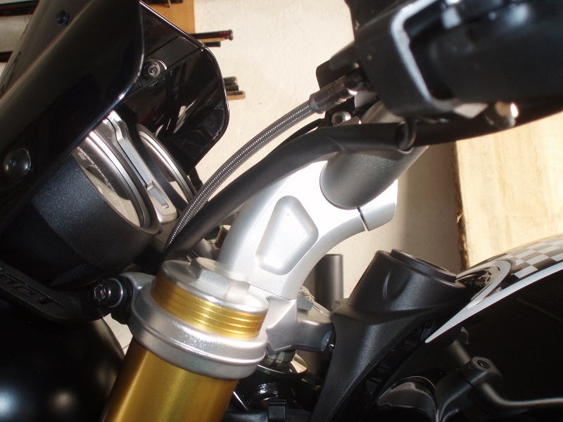 k-20150924-901445-R-nineT Adaptateur de guidon élévation de 5 cm + rapproché ABE pour BMW R nineT Pure