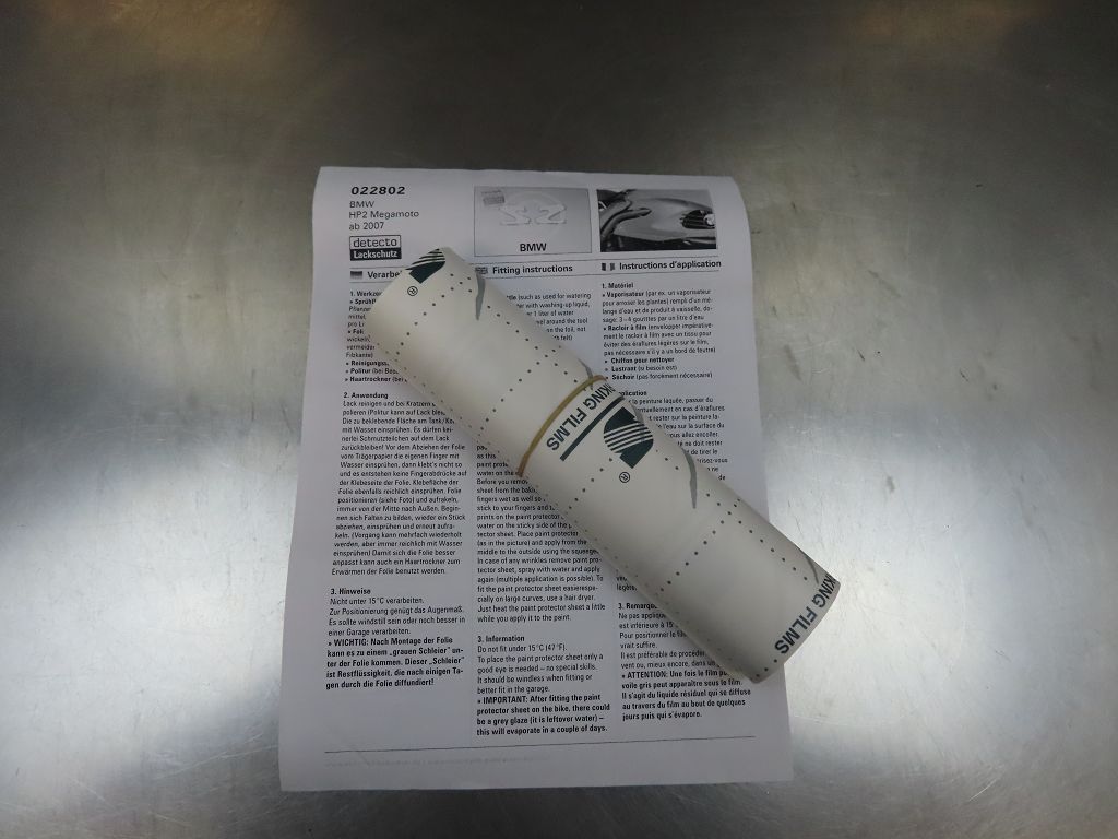 Set de película protectora de 2 piezas para BMW HP2 Megamoto