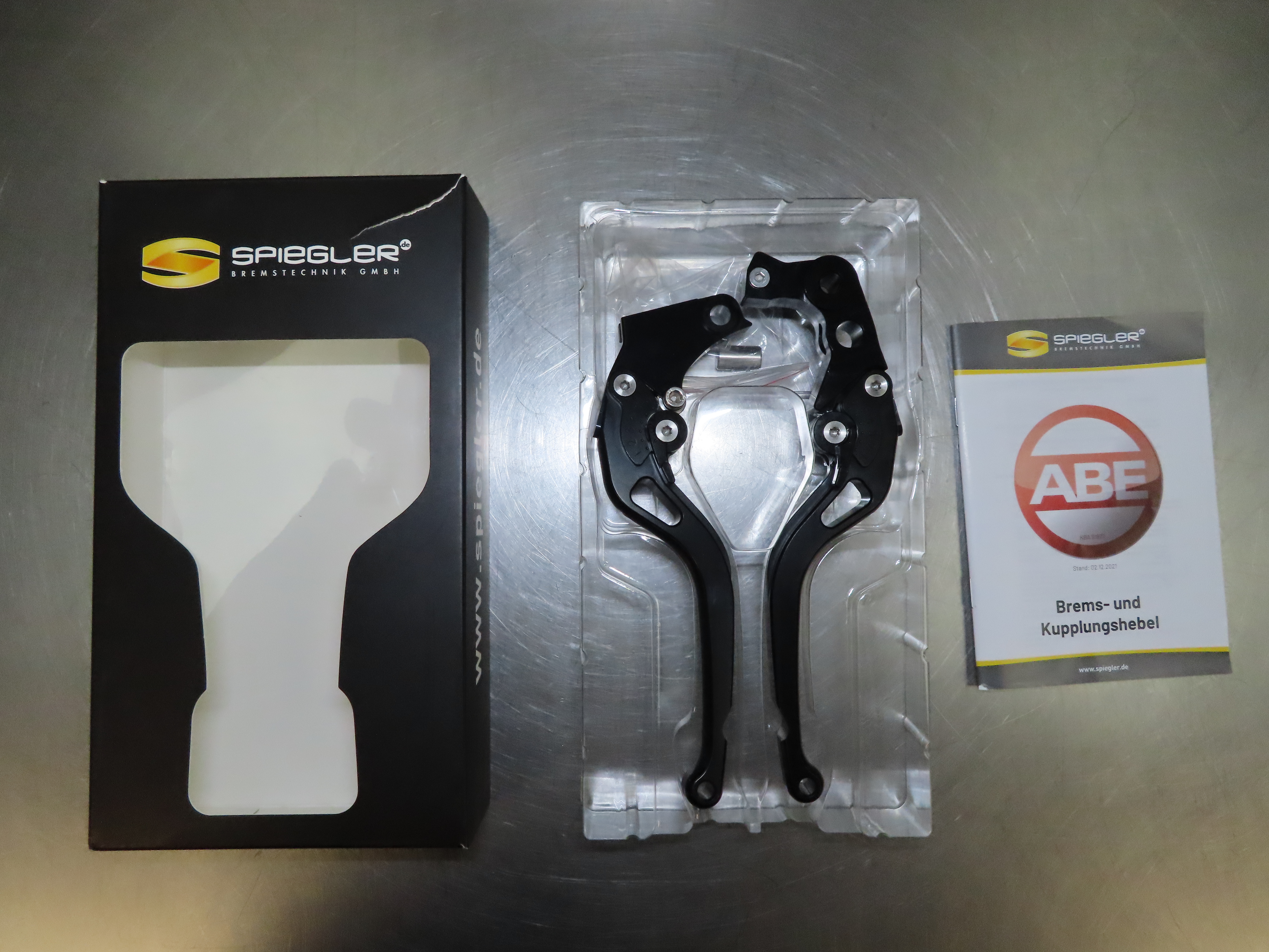 Spiegler CLASSICO Hebel-Set für BMW G 310 R (5R31) 2016 – Schwarz / Schwarz