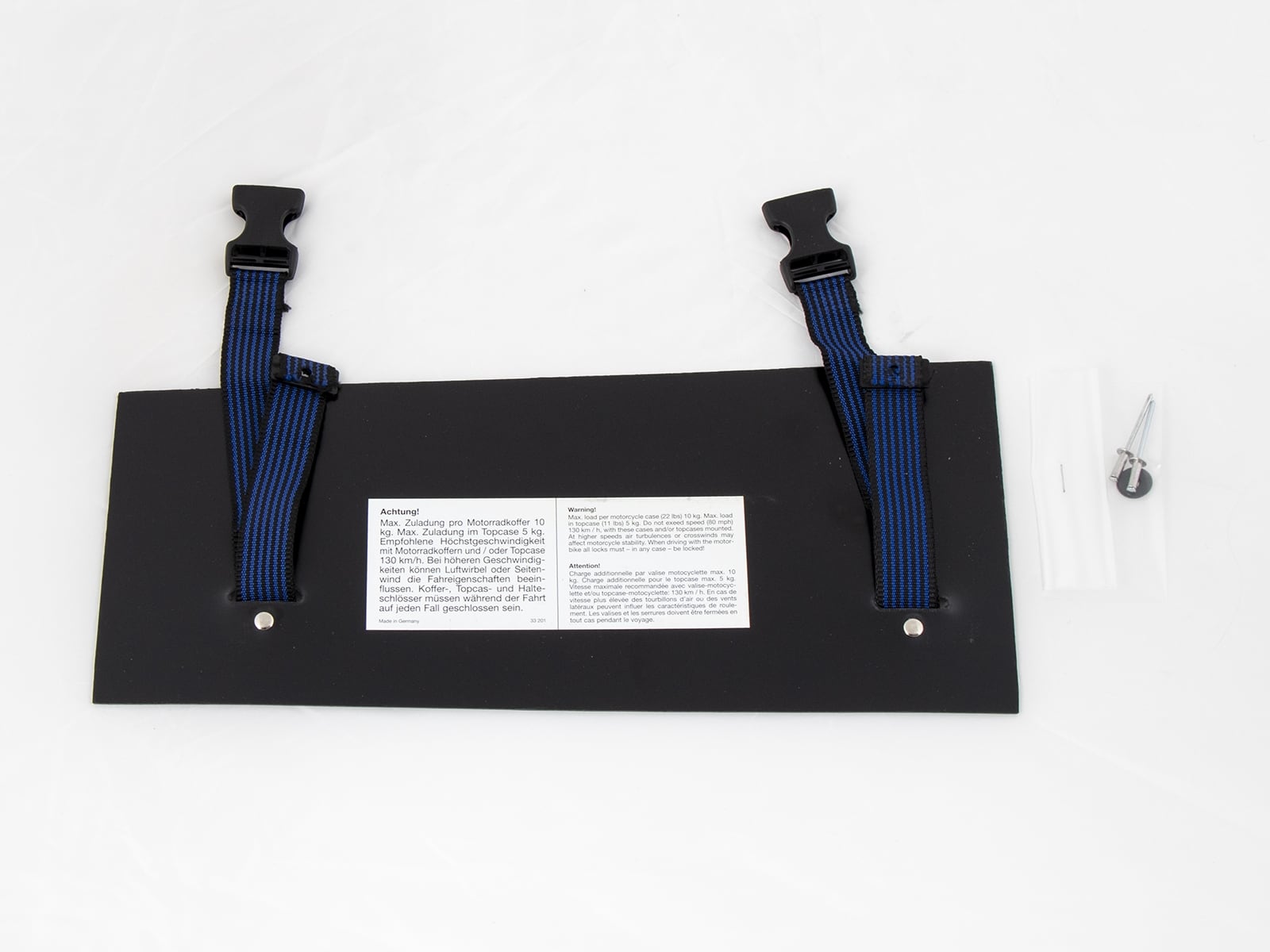 Bodenplatte inkl. Zurrgurte links für Junior/Junior Flash Seitenkoffer 30