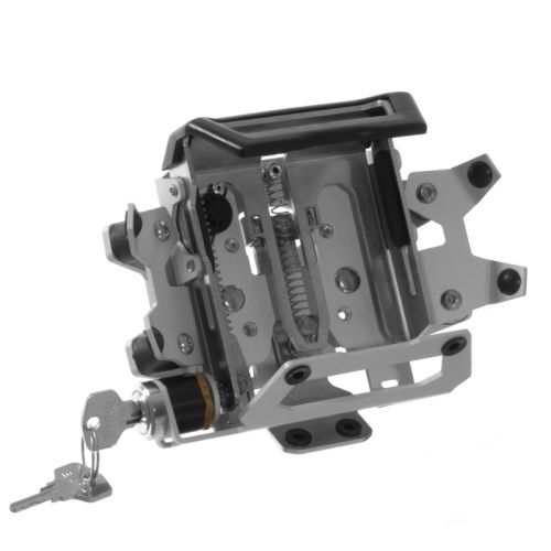 Supporto per manubrio Garmin Montana per BMW Navigator Adventure in alluminio anodizzato bloccabile naturale