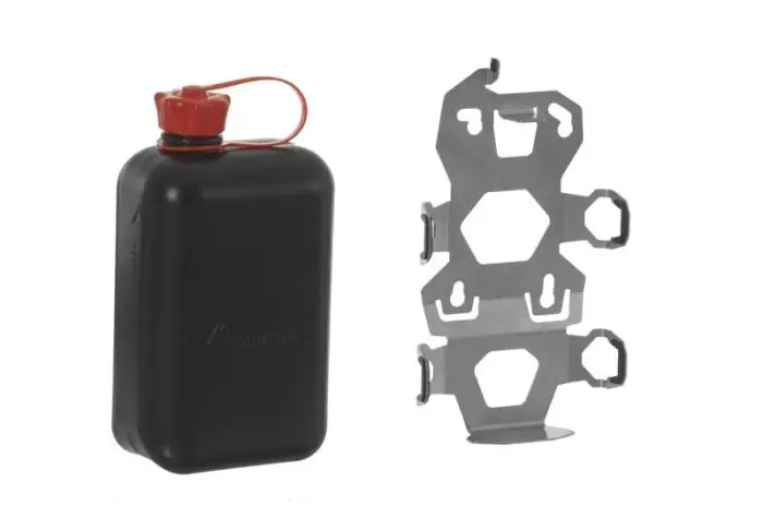 ZEGA Pro2 ensemble de supports d'accessoires support de bidon incl. bidon d'essence Touratech 2 litres