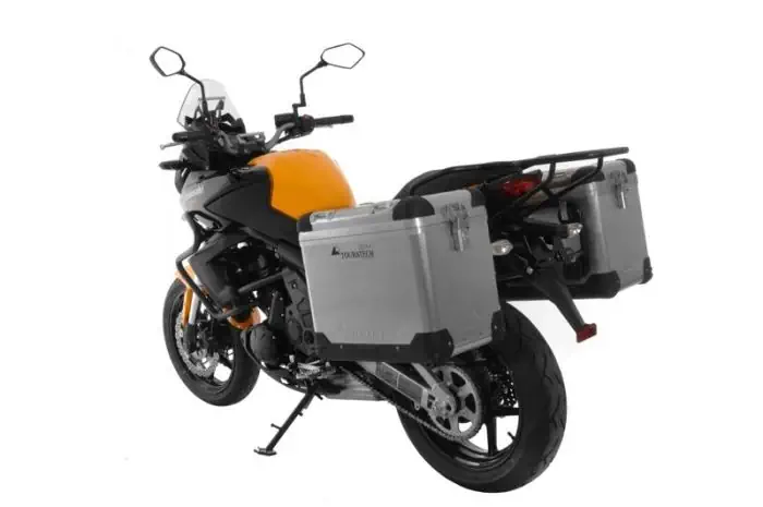 Sistema de maletas Touratech ZEGA Pro 45/45 litros soporte de acero negro Kawasaki Versys 650 10-14