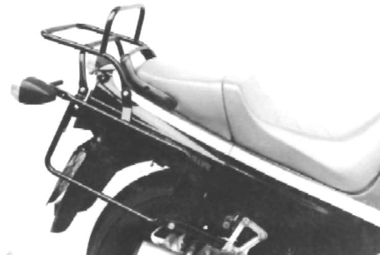 Komplettträgerset (Seitenkofferträger und Rohrgepäckbrücke Topcaseträger) schwarz für Kawasaki GPZ 600 R (1985-1989)
