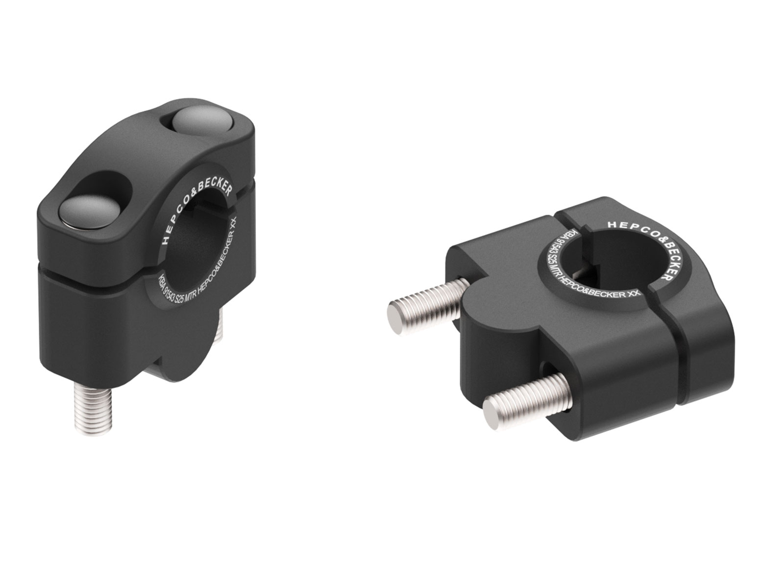 Lenkererhöhung schwarz, 25 mm für Triumph Tiger 1050 (2007-2012)