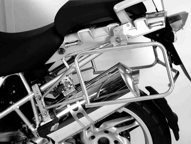 Hepco&Becker porte-sacoches Lock-it argent pour BMW R1200GS Adventure (2006-2013)
