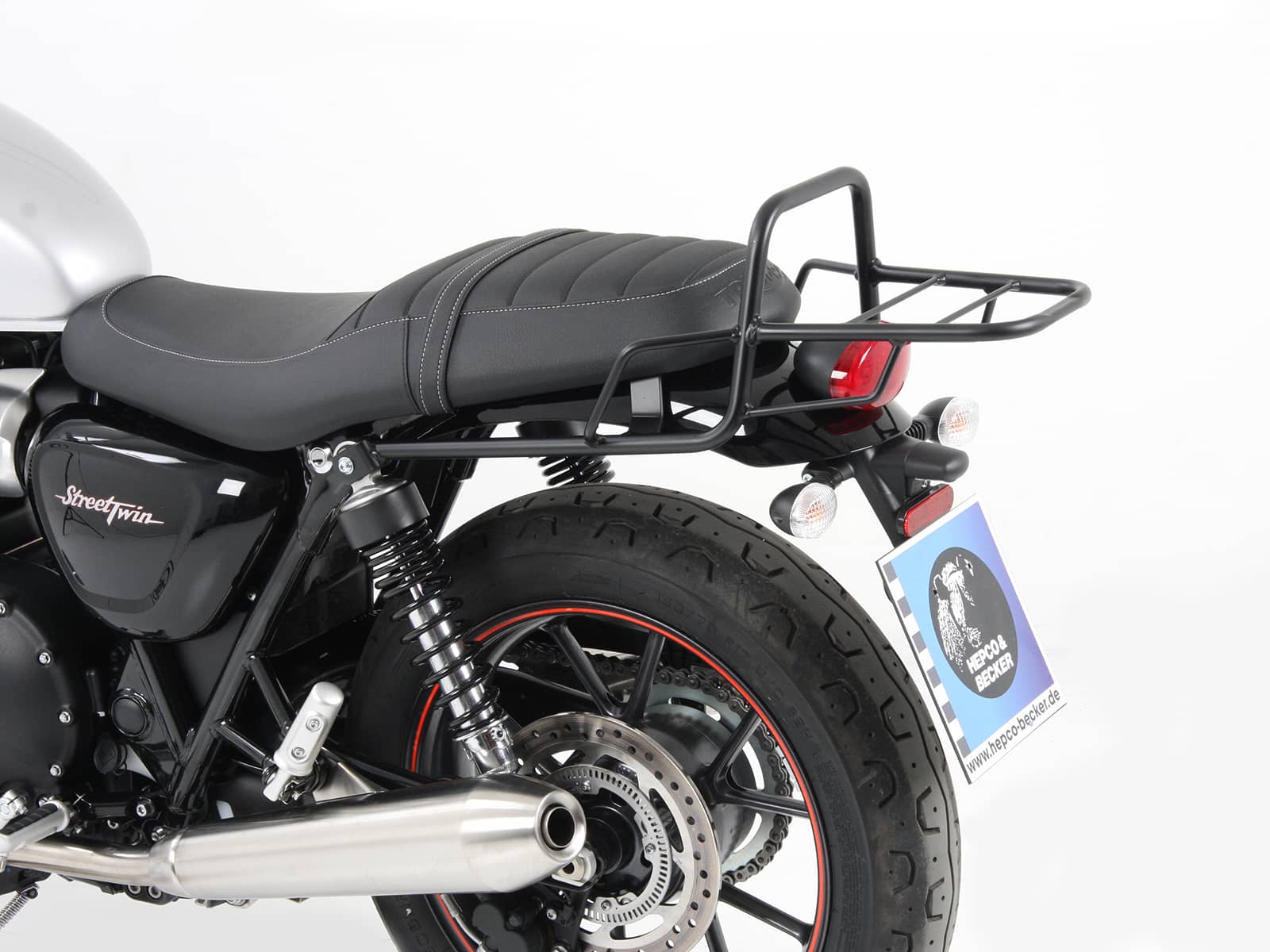 Rohrgepäckbrücke Topcaseträger schwarz für Triumph Street Twin (2016-2022)