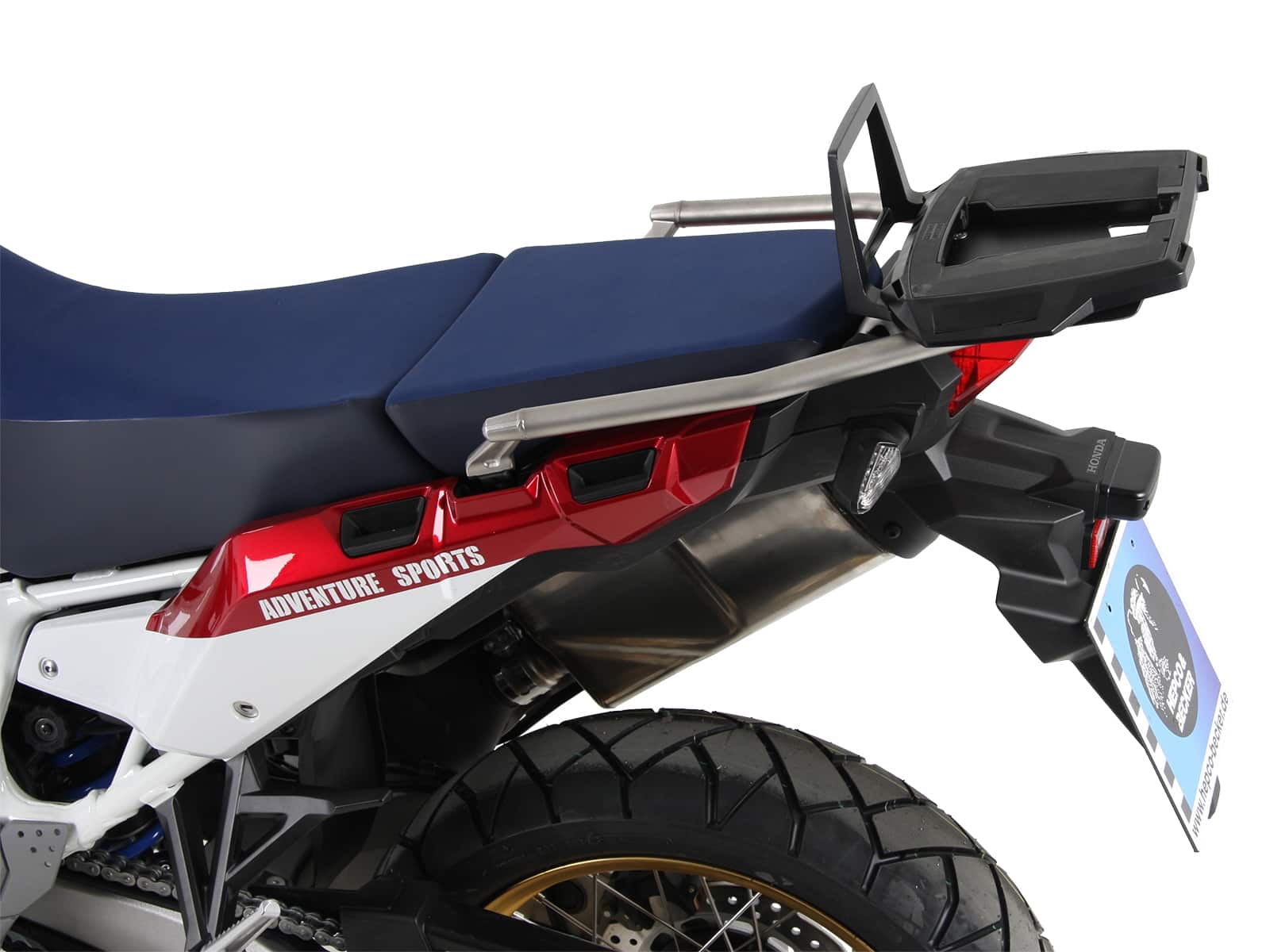 Alurack Topcaseträger für Kombination mit  Original-Gepäckbrücke schwarz für Honda Africa Twin Adventure Sports/DCT (2018-2019)