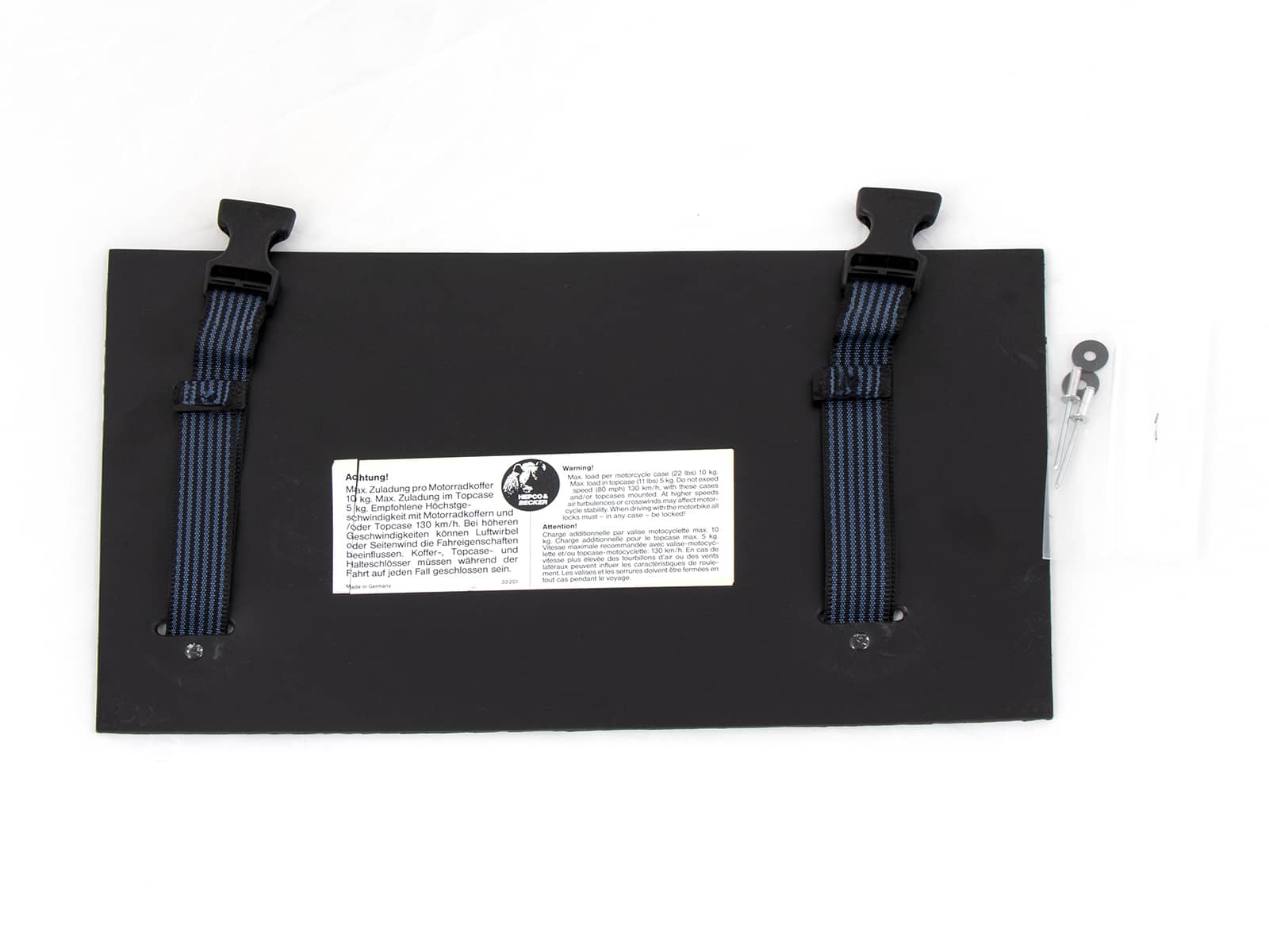 Bodenplatte inkl. Zurrgurte links für Junior/Junior Flash Seitenkoffer 40