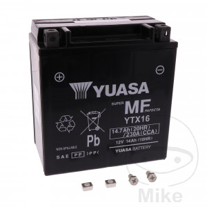 Batería de moto YTX16 húmeda Yuasa