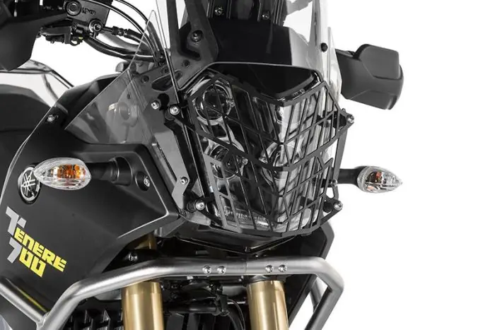 Protección de faro Touratech negra con cierre rápido para Yamaha Tenere 700 *USO OFFROAD SOLAMENTE* Protección de faro Touratech negra con cierre rápido para Yamaha Tenere 700 *USO OFFROAD SOLAMENTE*