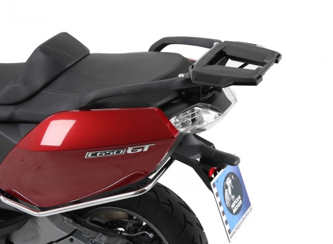 Alurack_650663_0101_2 BMW C650GT Alurack - black topcase carrier rack C 650 GT