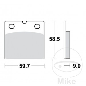 Plaquette de frein Sinter avant TRW pour BMW R65 3ème Série R80 RT GS + Paris Dakar R100GS + PD