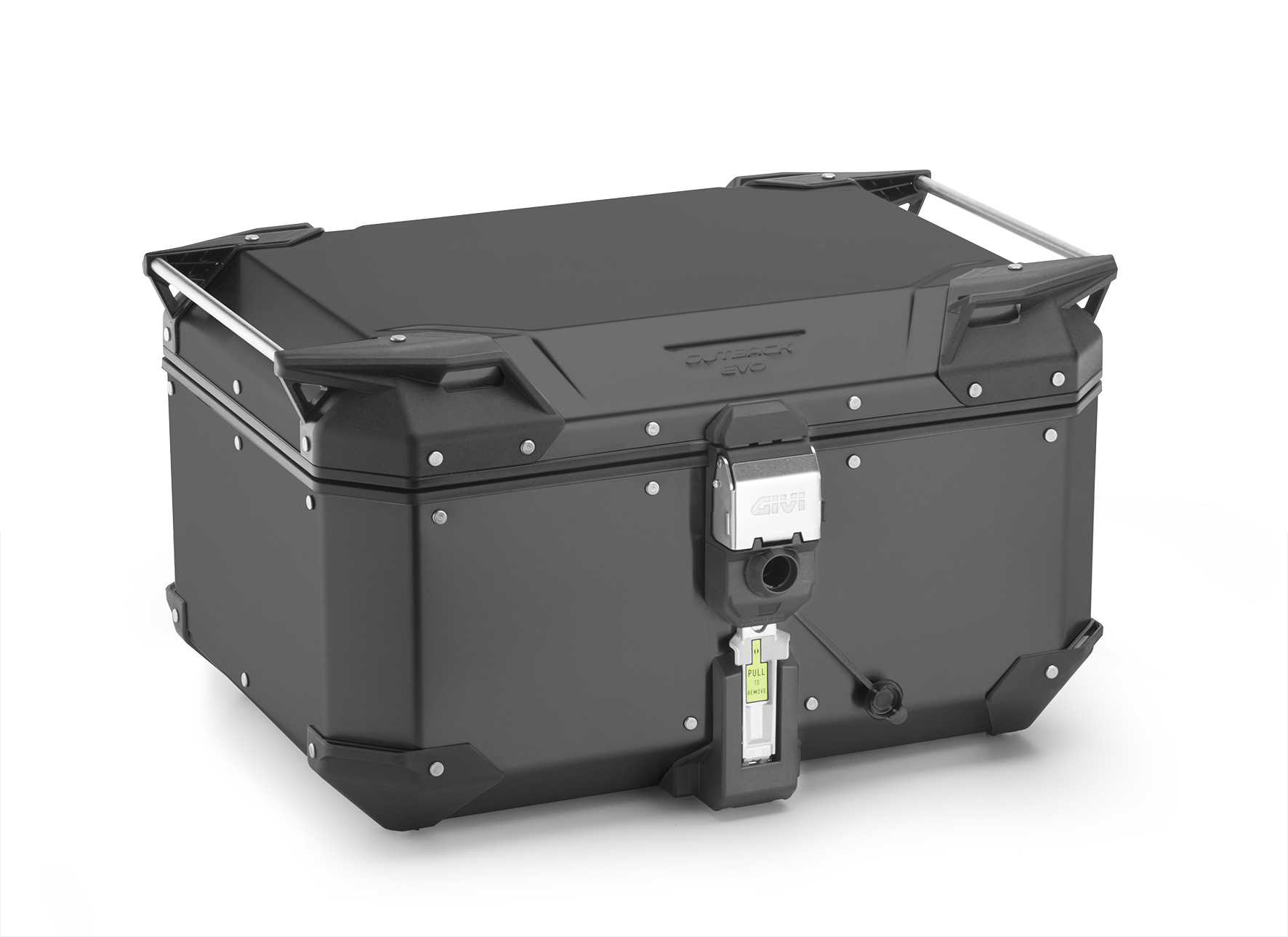 Alu-Topcase schwarz Trekker Outback EVO Monokey 58 Liter / SMART SECURITY LOCK