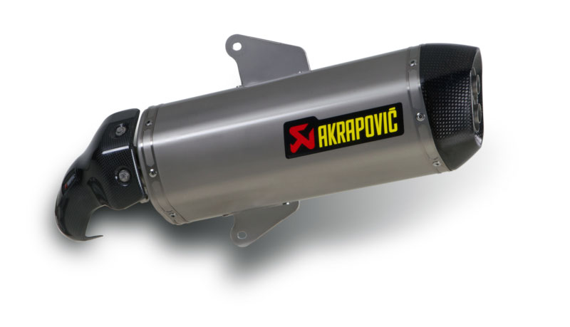 Akrapovic Slip-On Line (SS) Exhaust for Aprilia SRV 850 from 2013 Gilera GP 800 from 2012