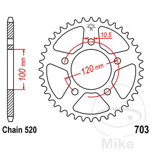 BMW G650 Xmoto Sprocket JT 40T Pitch 520 INNER 100 LK 120