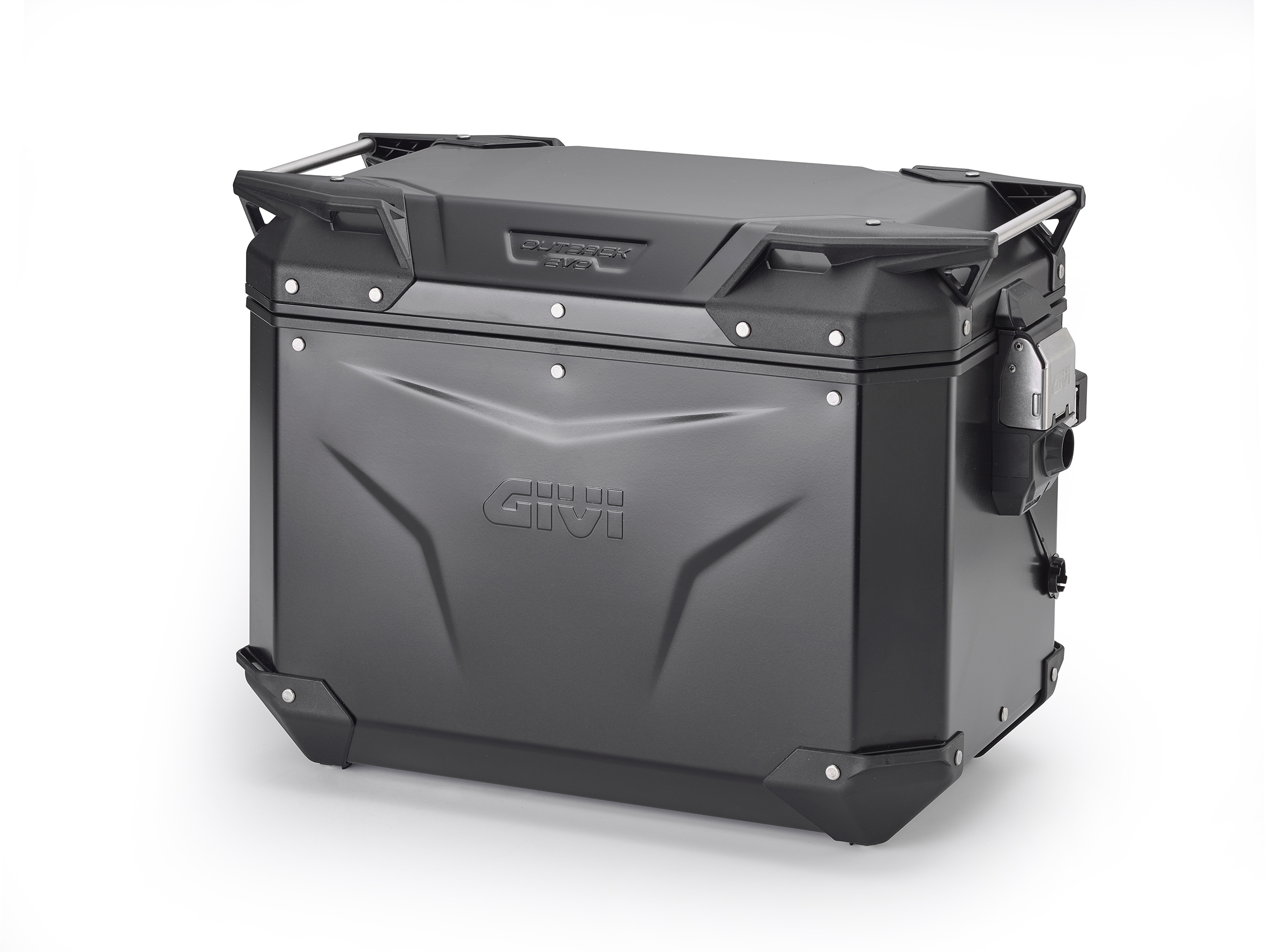 Alu-Seitenkoffer Trekker Outback EVO 48, schwarz Links, 48 Liter / SMART SECURITY LOCK